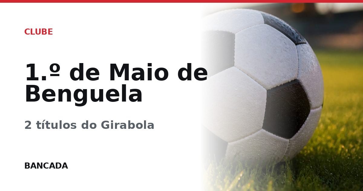 Card BANCADA de 1 de maio de benguela
