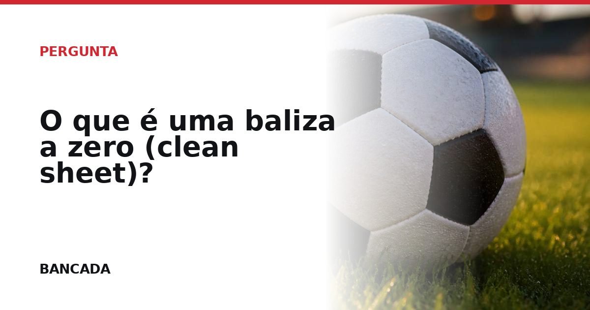 Card BANCADA de O que é uma baliza a zero (clean sheet)?